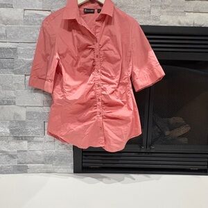 New York & Company Pink Button Down Shirt